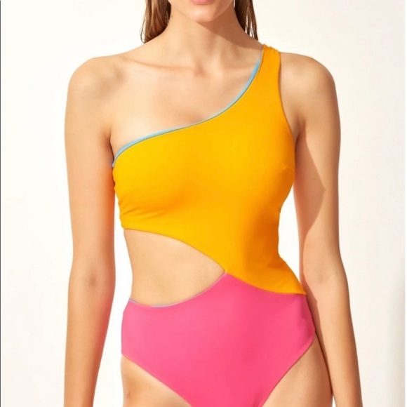 Solid and Striped Reversible one piece ! - Picture 2 of 5